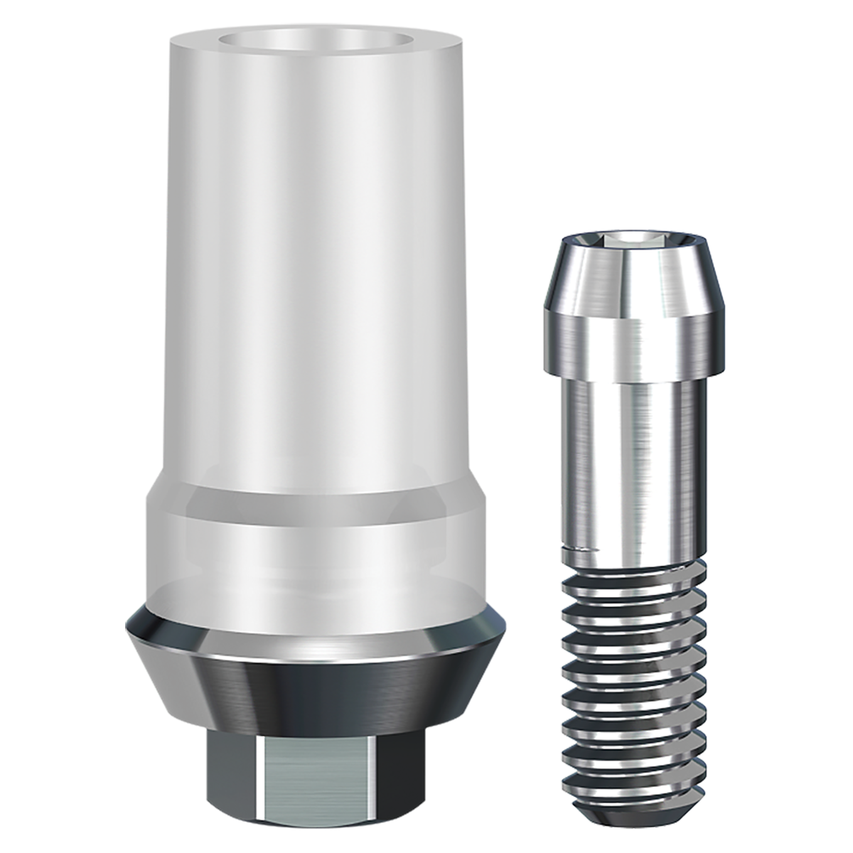 ScrewPlant Engaging Castable Abutment (4.7mmD Widthx3.7mmD Platformx1mmL Collar Height) - 1/Box