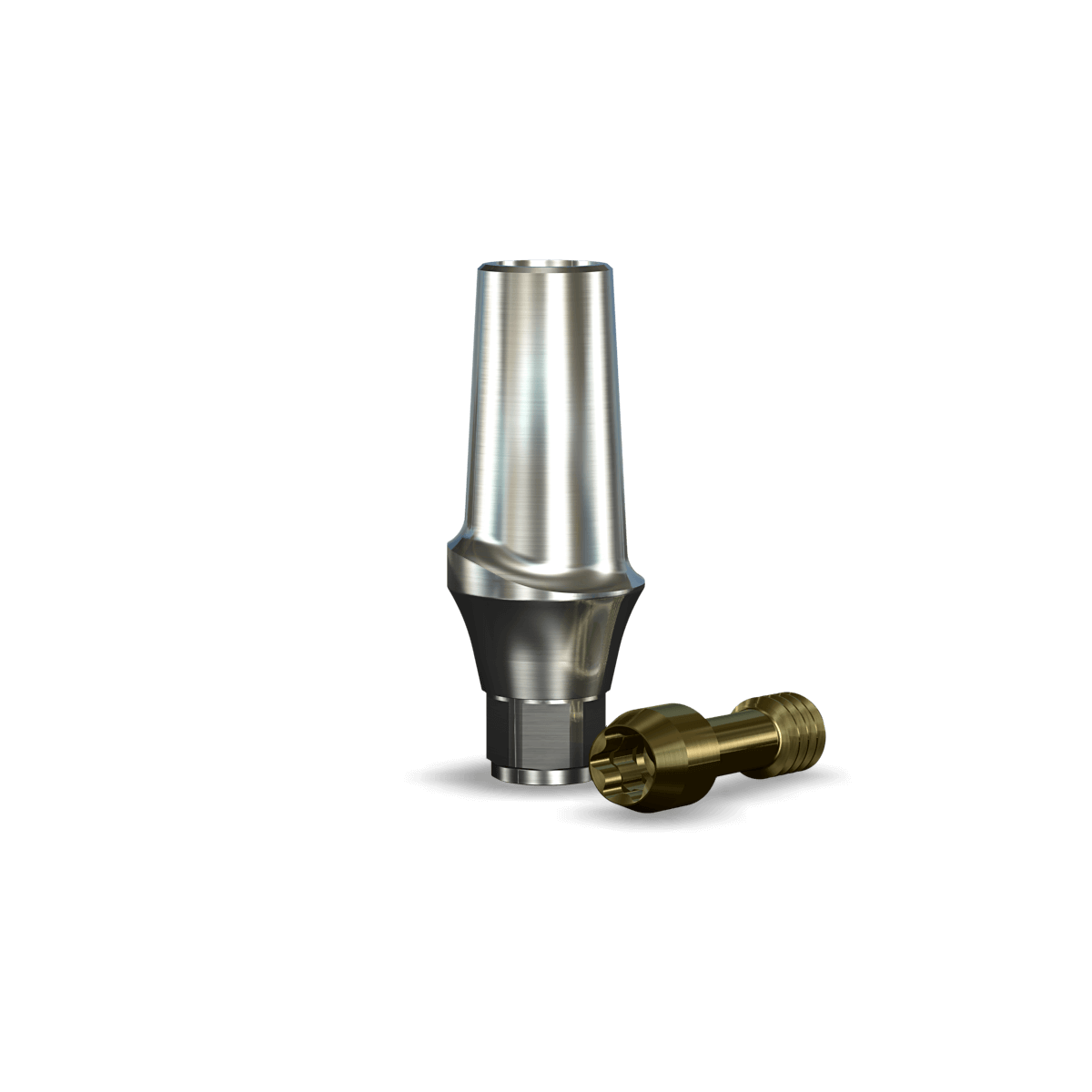 InterActive Straight Contoured Titanium Abutment Narrow (4.7mmD Wx3.4mmD Platformx2mmL Collar H)